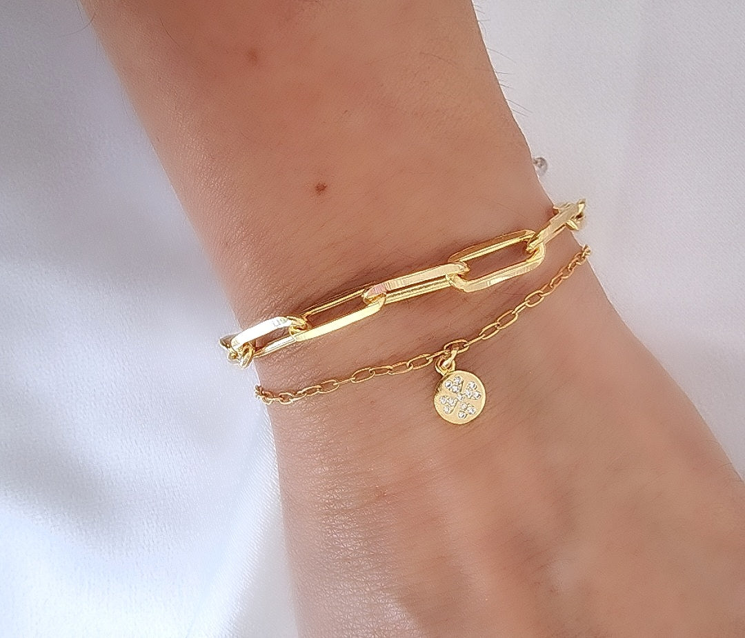 Pulsera eslabon gold