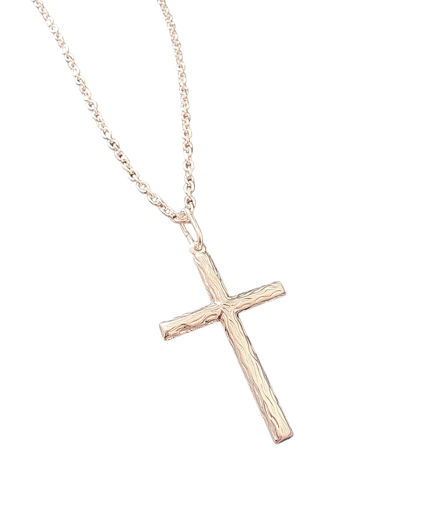 Collar Maxi Cruz hombre plata 925