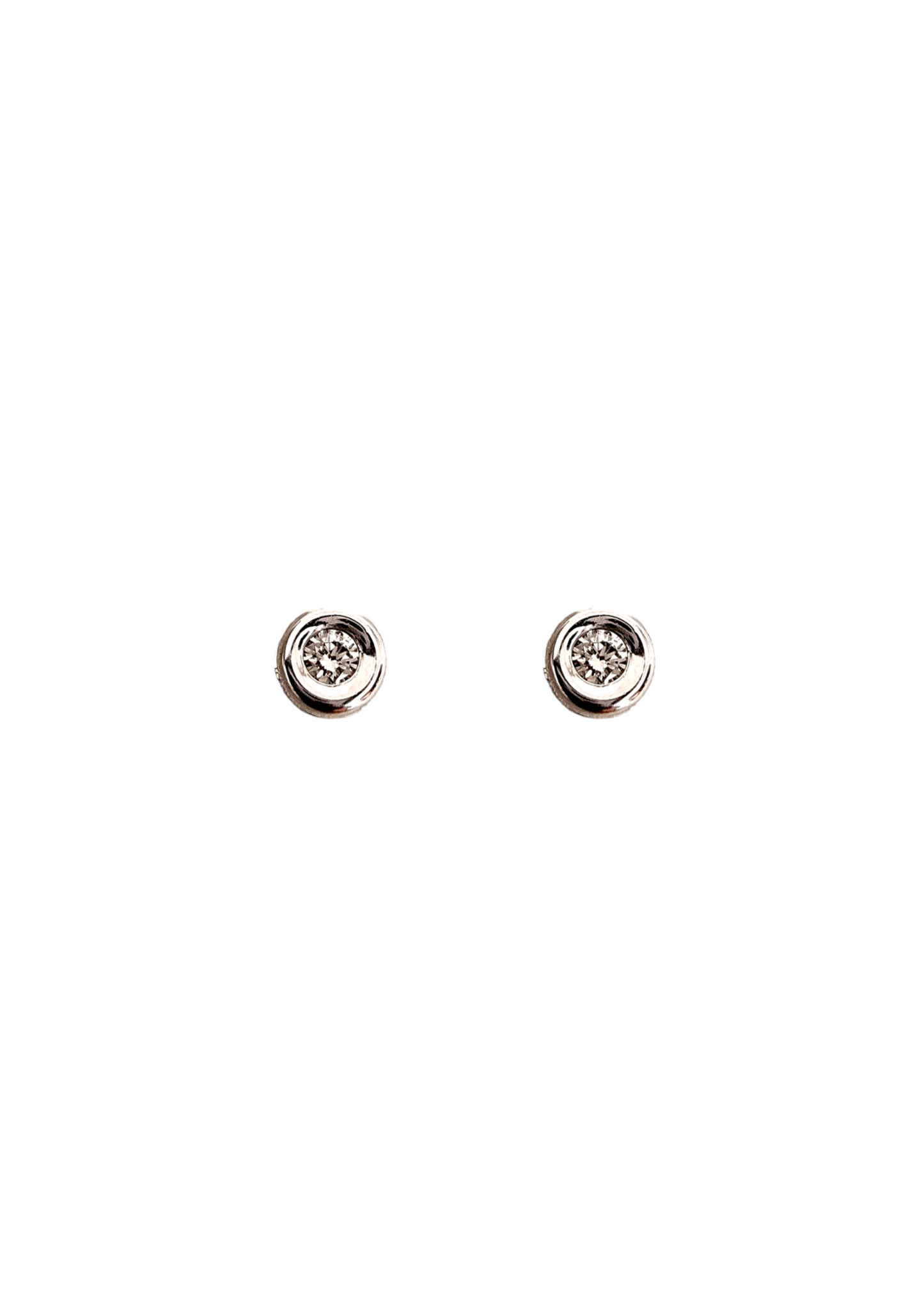 Aros Diamond oro blanco 18 k