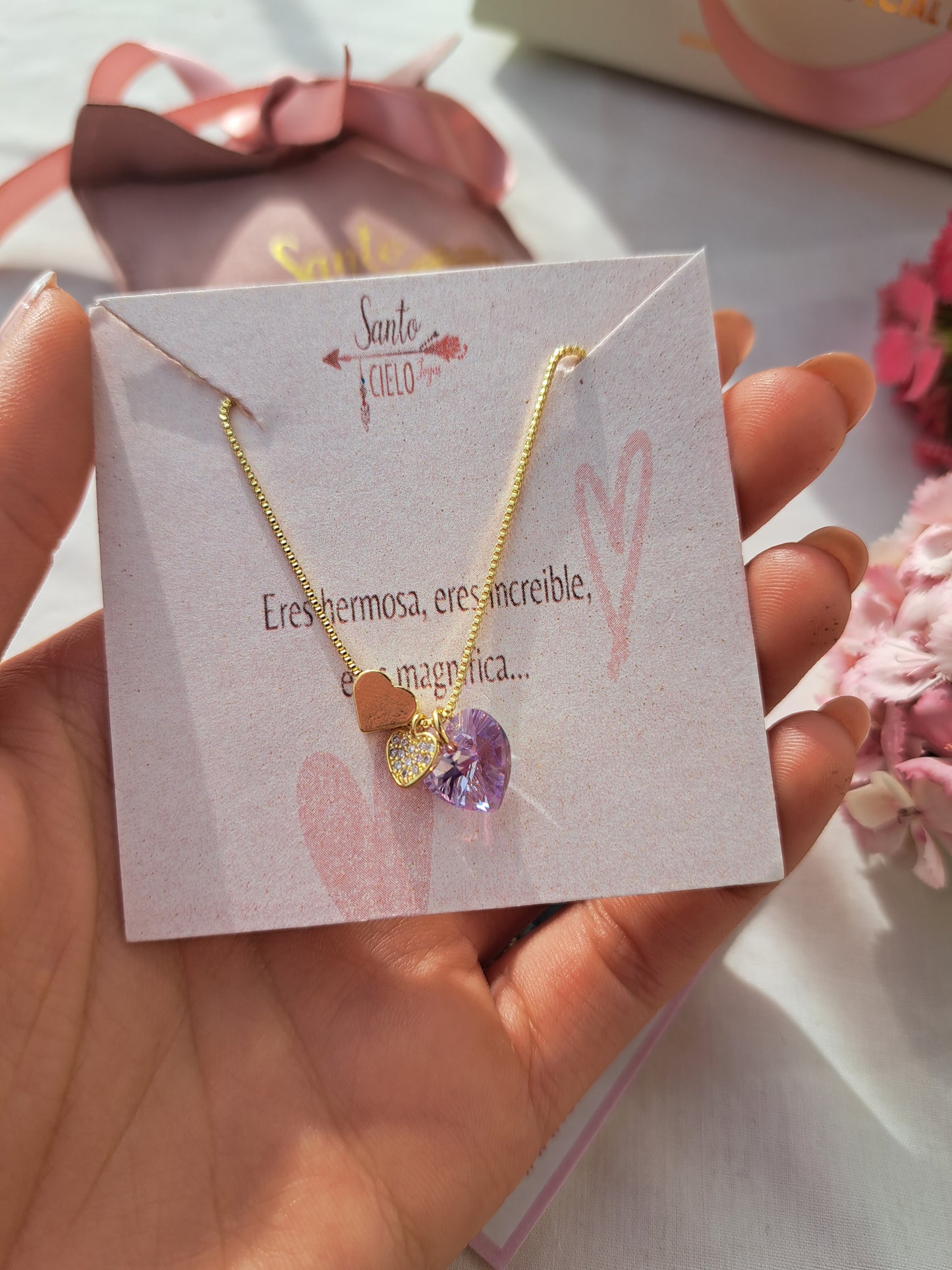 Collar Cristal Barbie Lilac