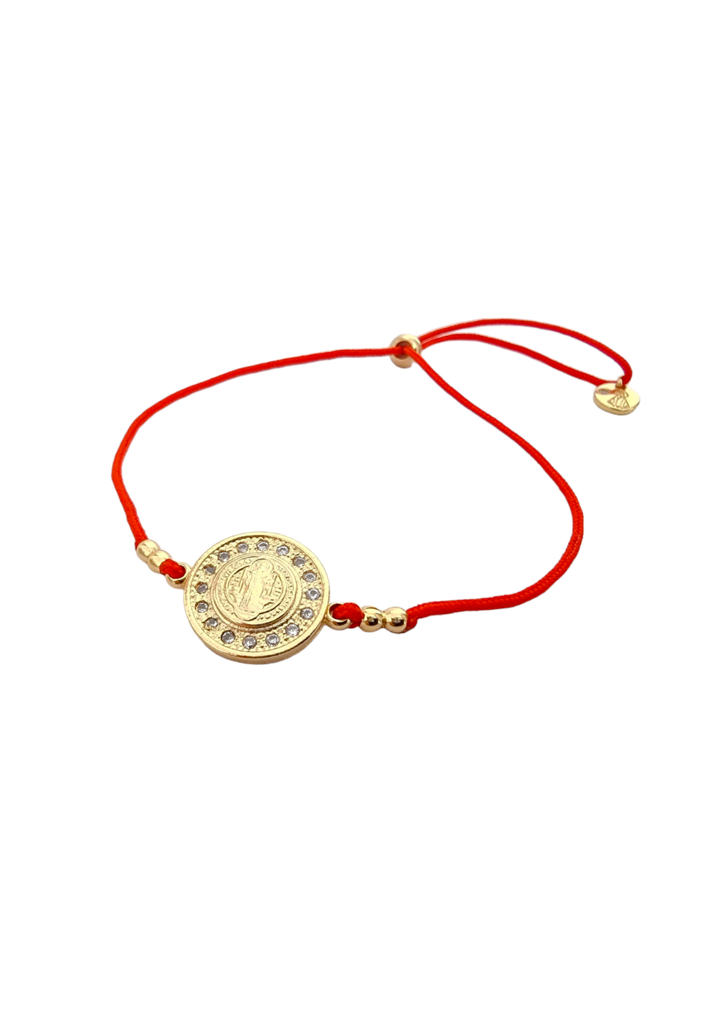 Pulsera hilo rojo San Benito circón