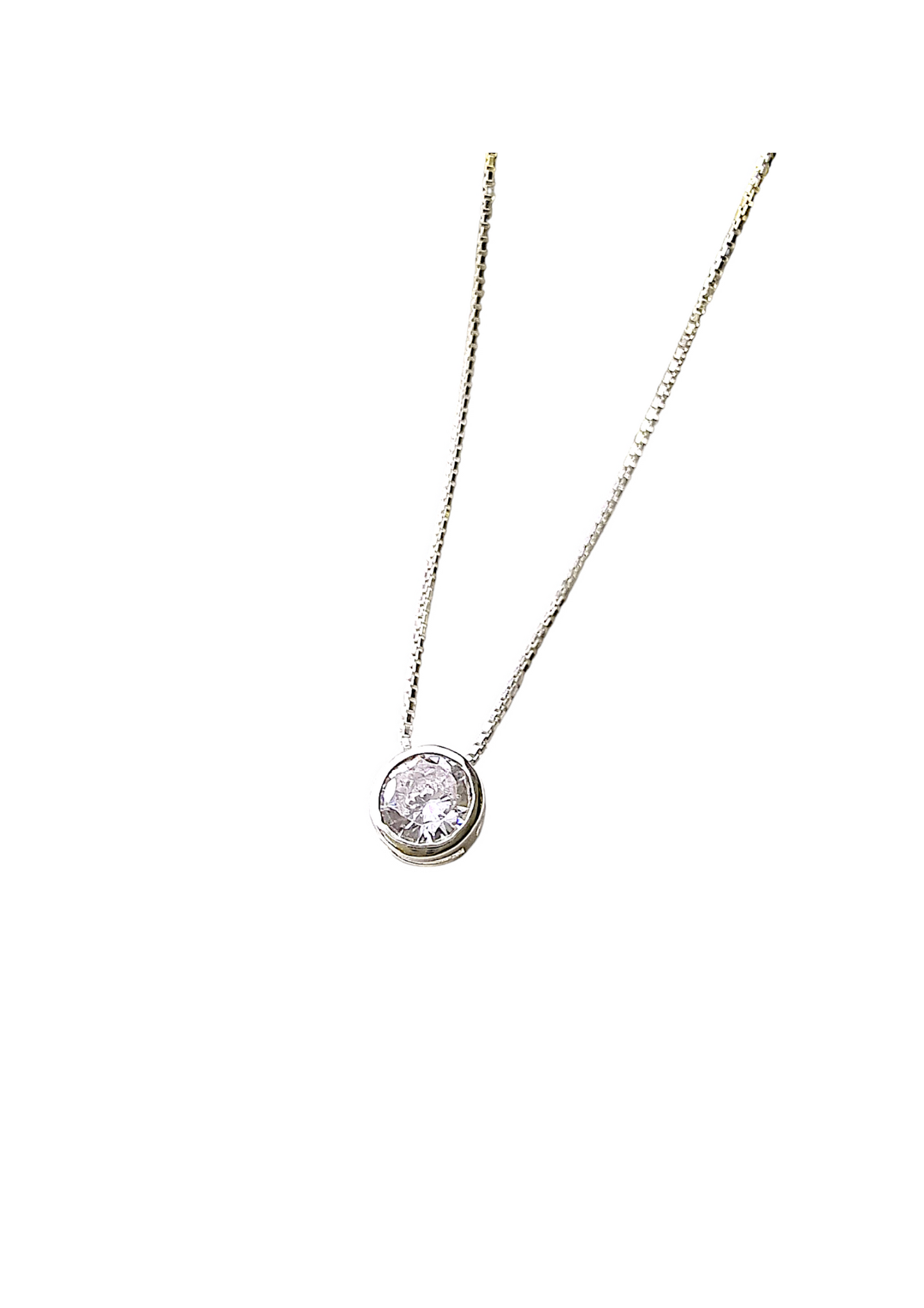 Collar punto de luz plata 925
