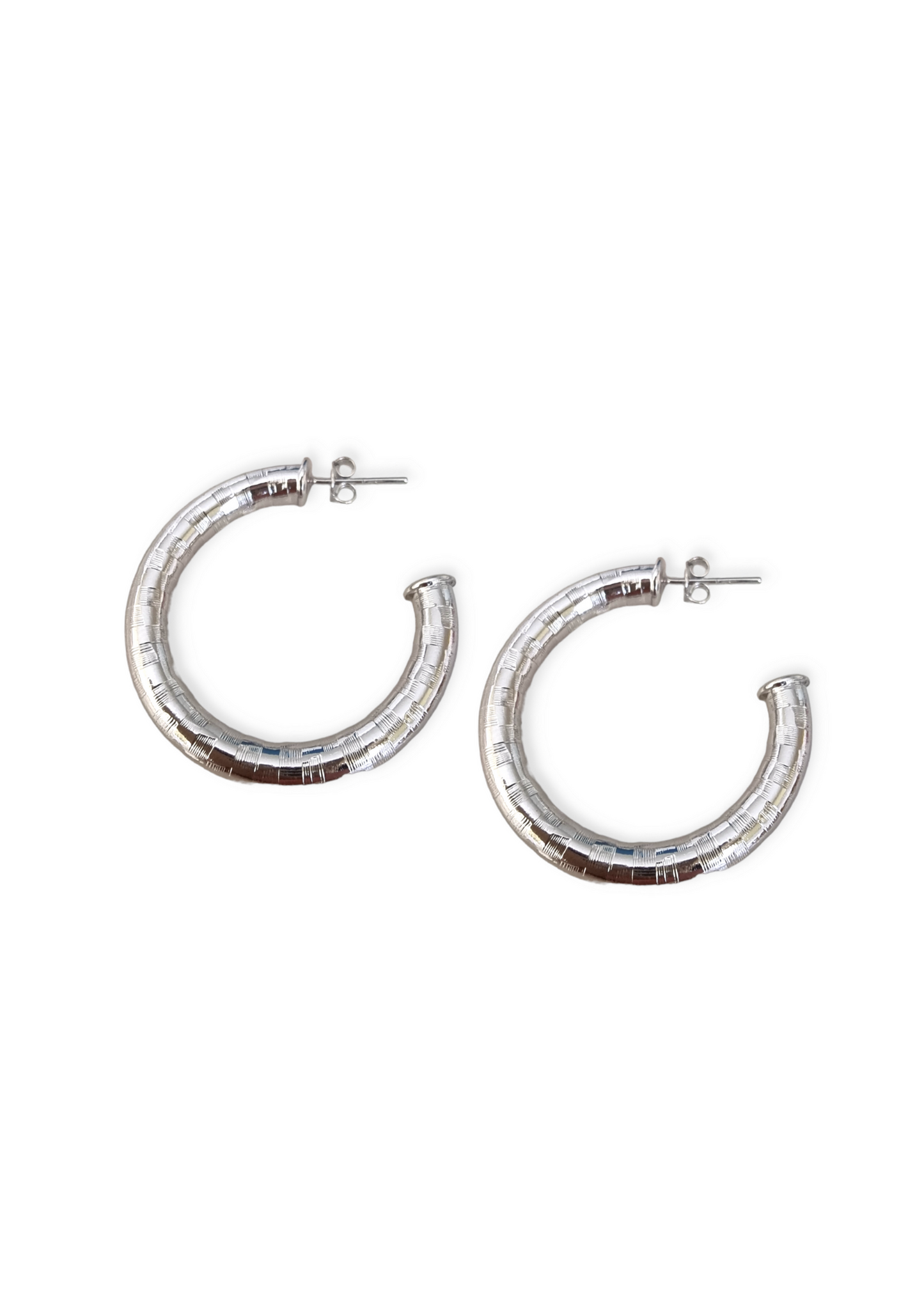 Aros argollas Musa Silver