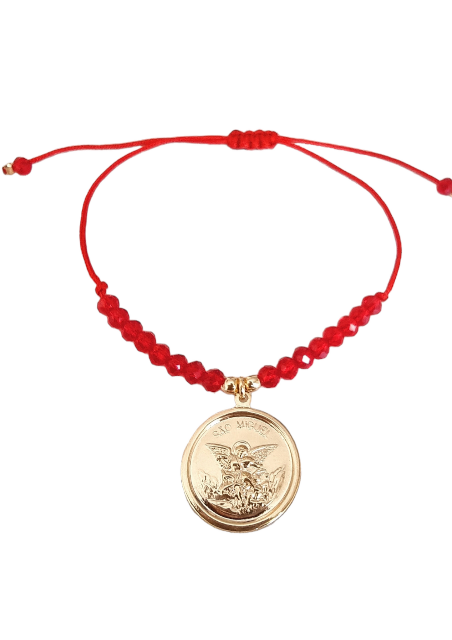 Pulsera protección hilo rojo Arcangel San Miguel