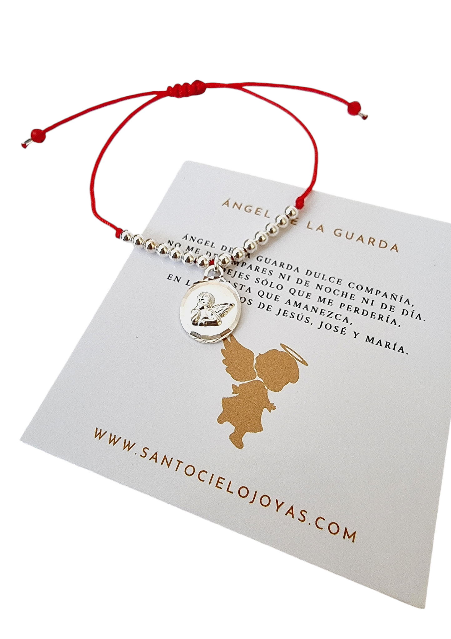 Pulsera protección Angel de la guarda plata 925