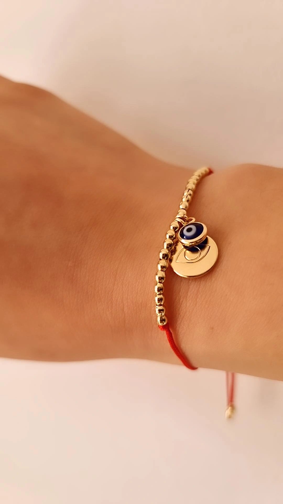 Pulsera protección hilo rojo Nazar