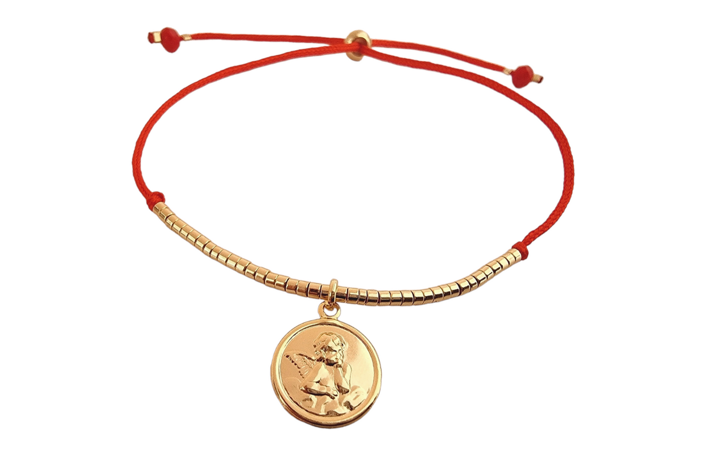 Pulsera hilo rojo protección Angel de la guarda