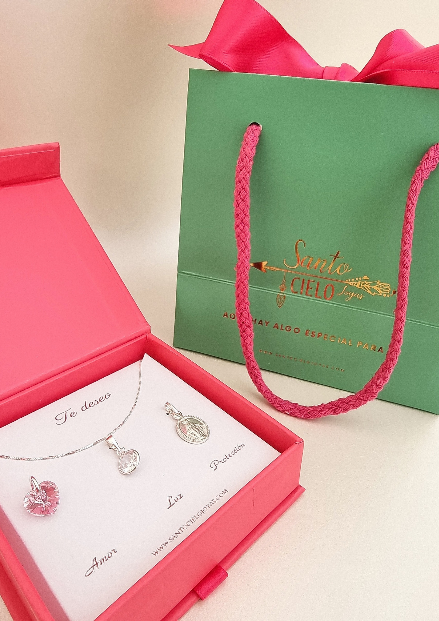 Set Te Deseo Amor, Luz y Protección Virgen de los Milagros