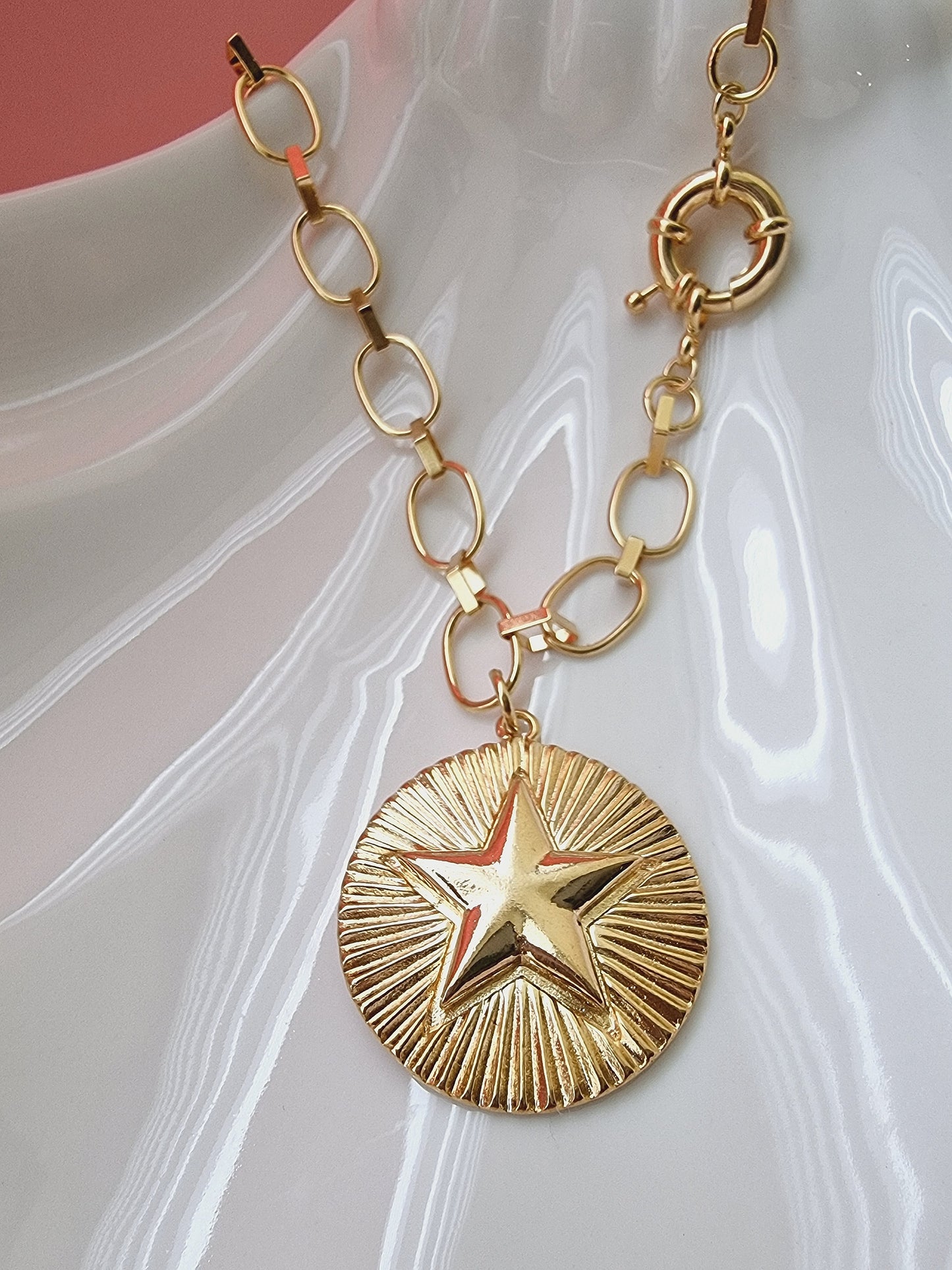 Collar Maxi estrella Samantha gold