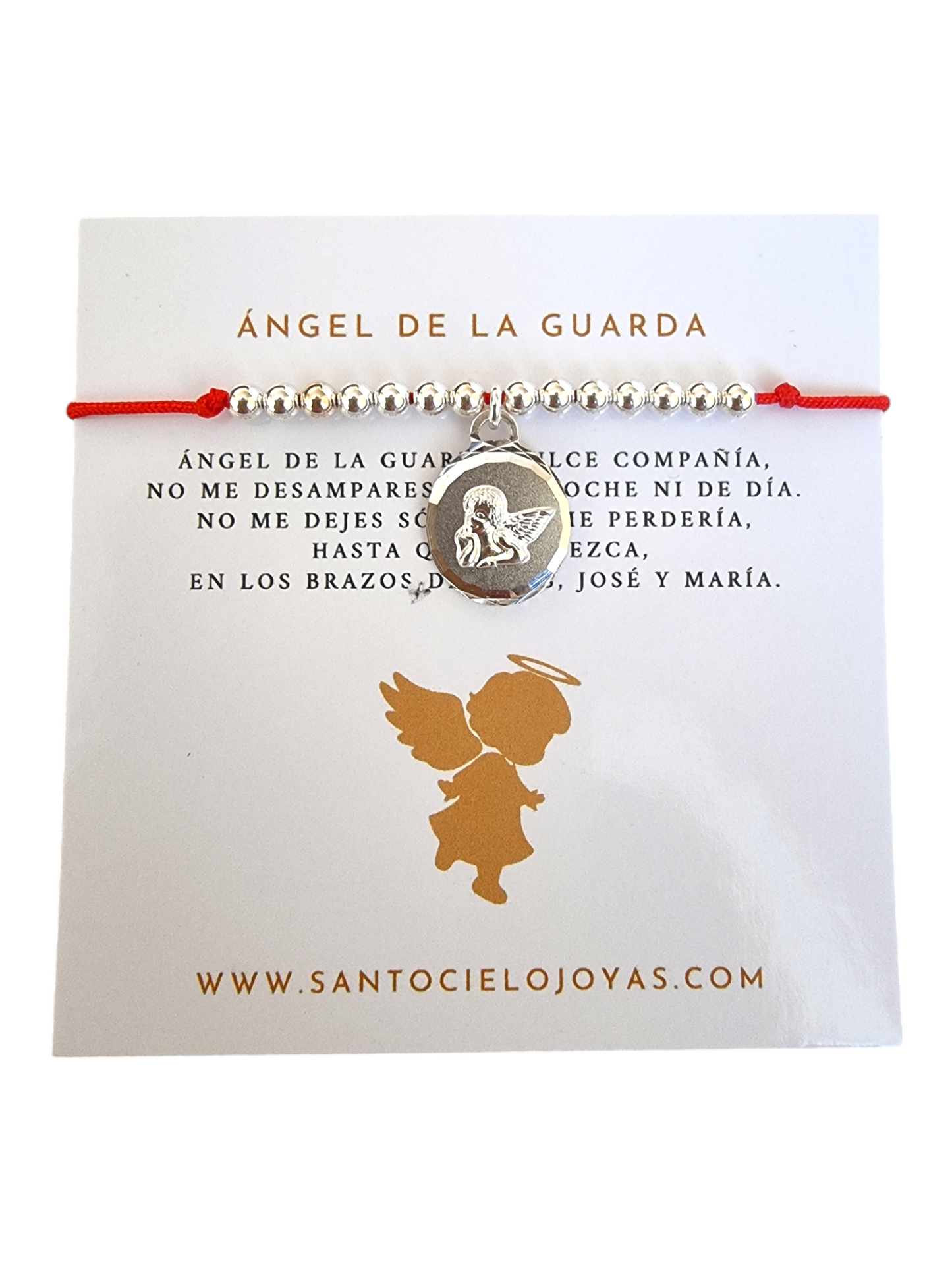 Pulsera protección Angel de la guarda plata 925