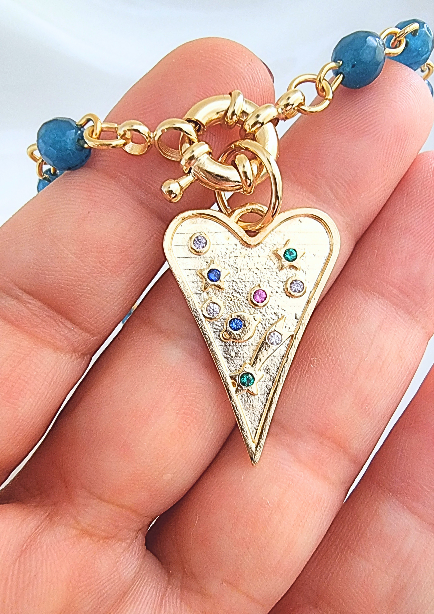 Collar Corazón del Cosmos