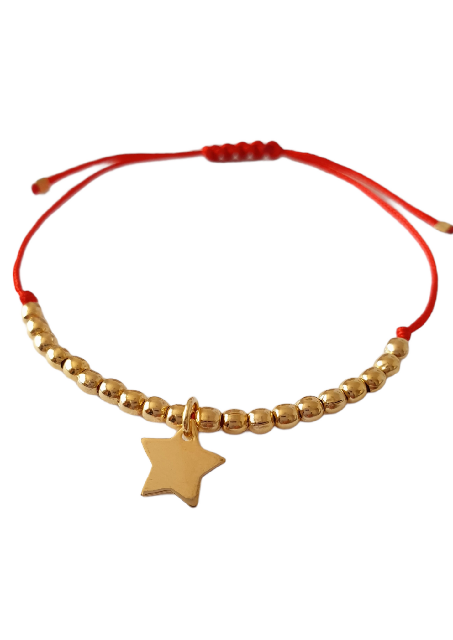 Pulsera hilo rojo estrella
