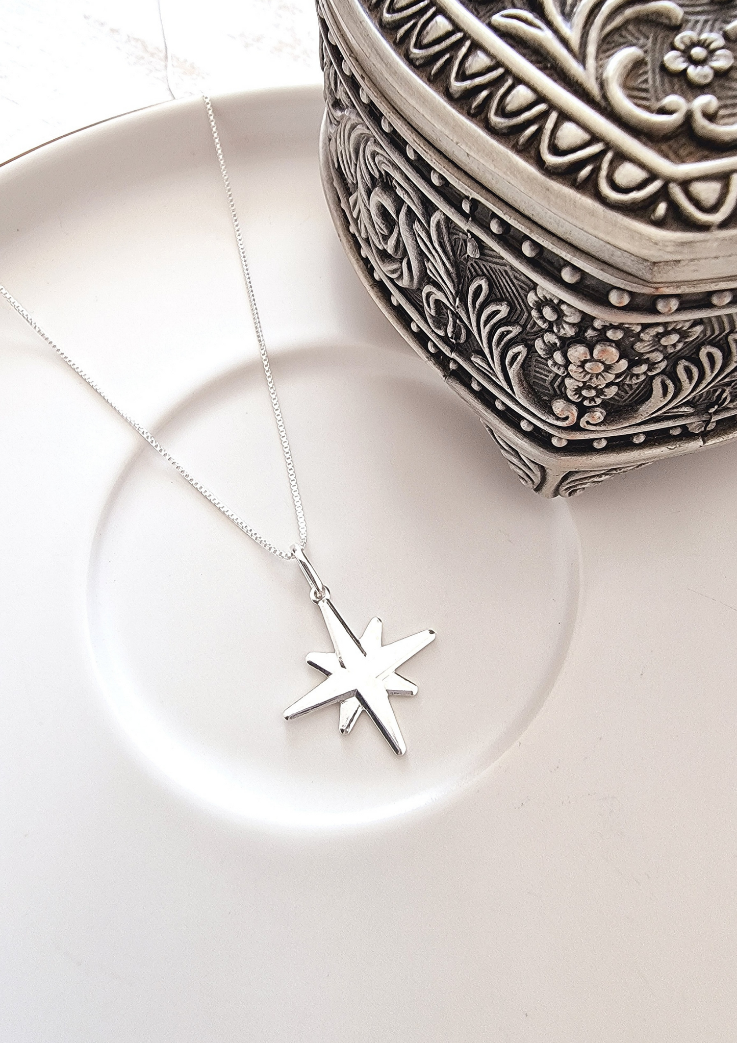 Collar Estrella Guía Silver 925