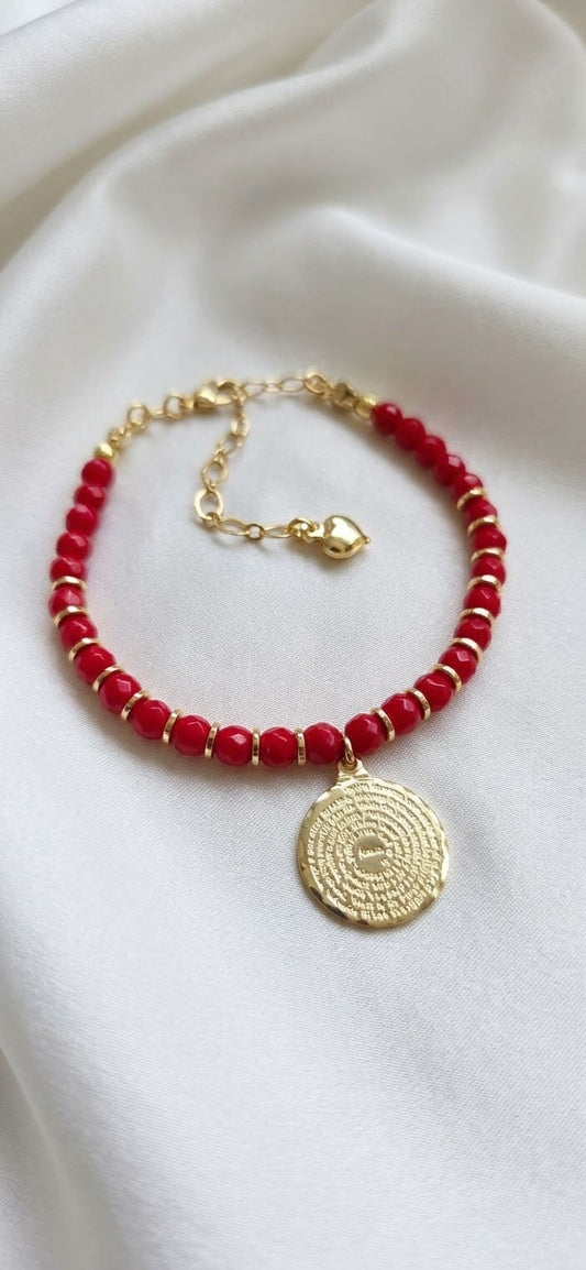Brazalete Escudo de Fe Padre Nuestro Ágatas
