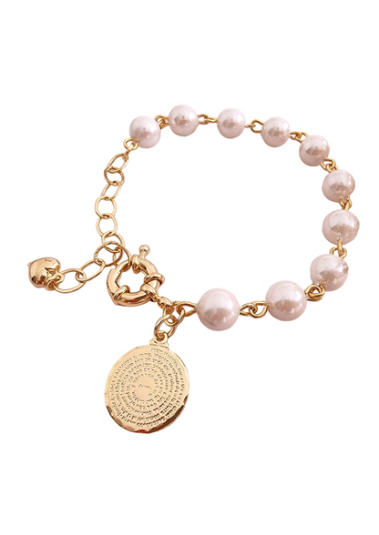 Pulsera Padre Nuestro perlas