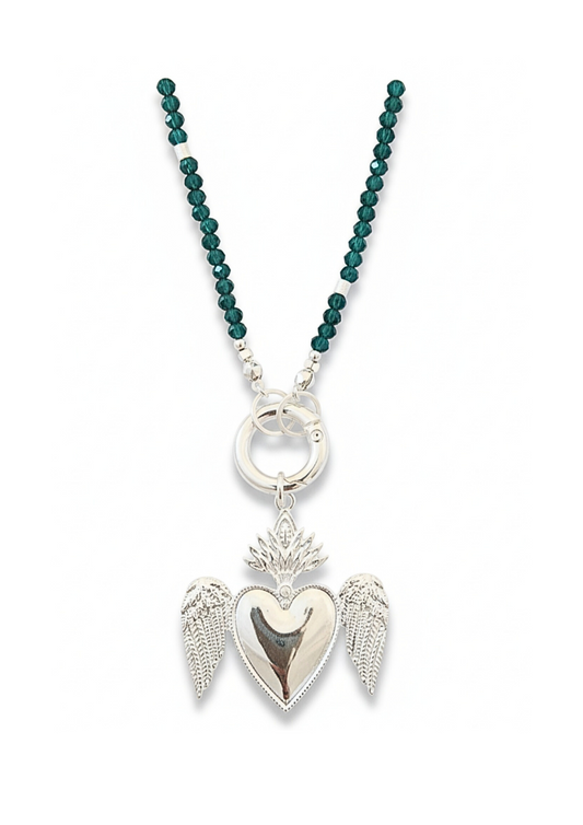 Collar Corazon Alado Sagrado