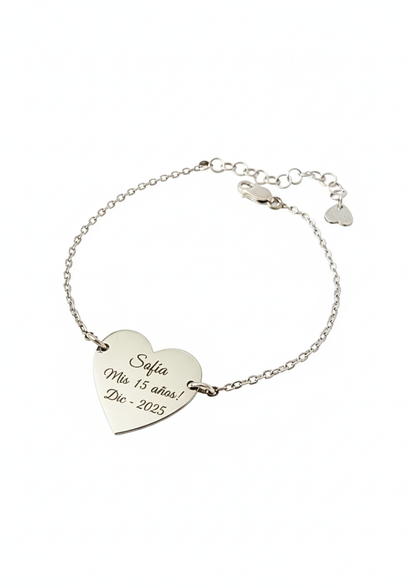 Pulsera para grabar " Lazo de luz"