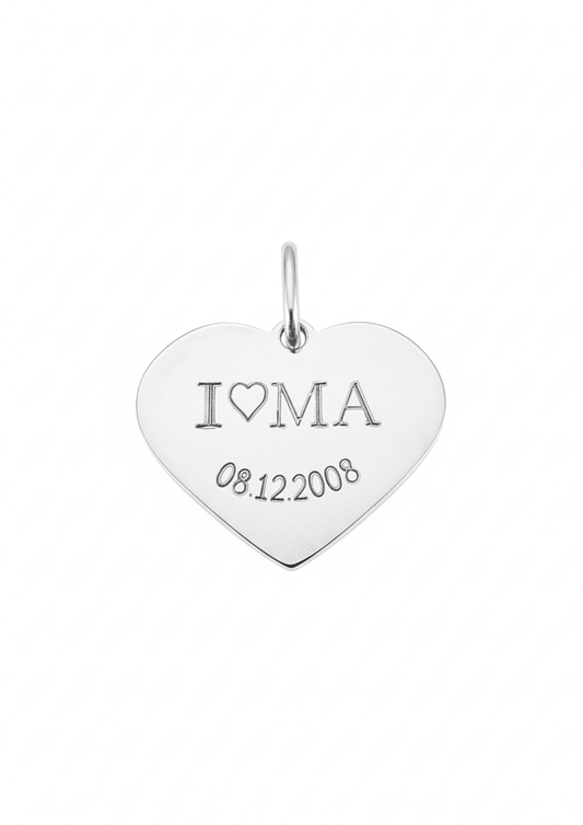 Medalla Corazón para grabar