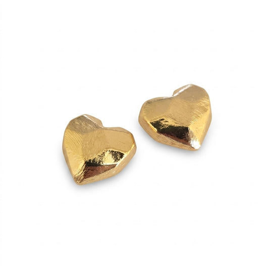 Aros corazón geométrico