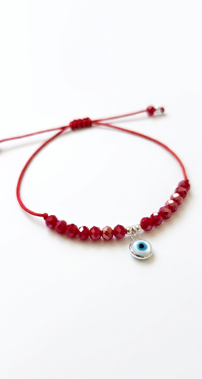 Pulsera Ojo Turco y Cristales | Protección en Plata 925