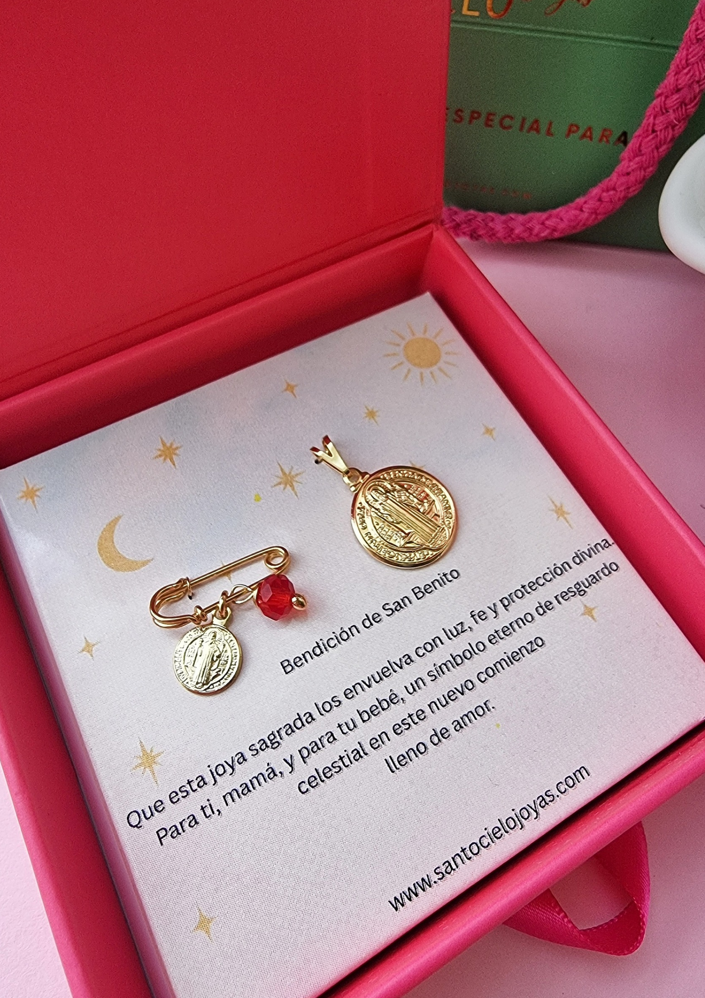 Set San Benito - Regalo Mamá y Bebé gold