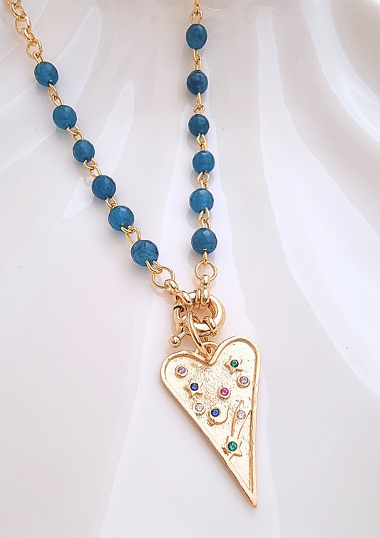 Collar Corazón del Cosmos
