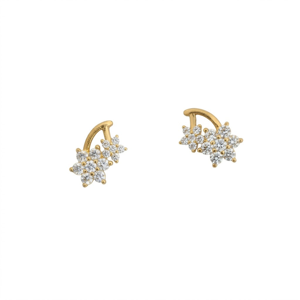 Aros Flor de Circones – Bloom Gold