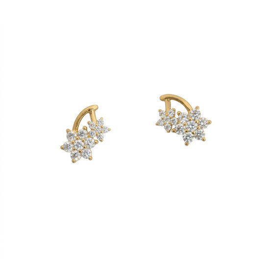 Aros Flor de Circones – Bloom Gold